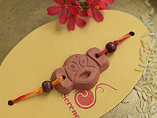 Terracotta ❂ Handmade . Rakhi { d }
